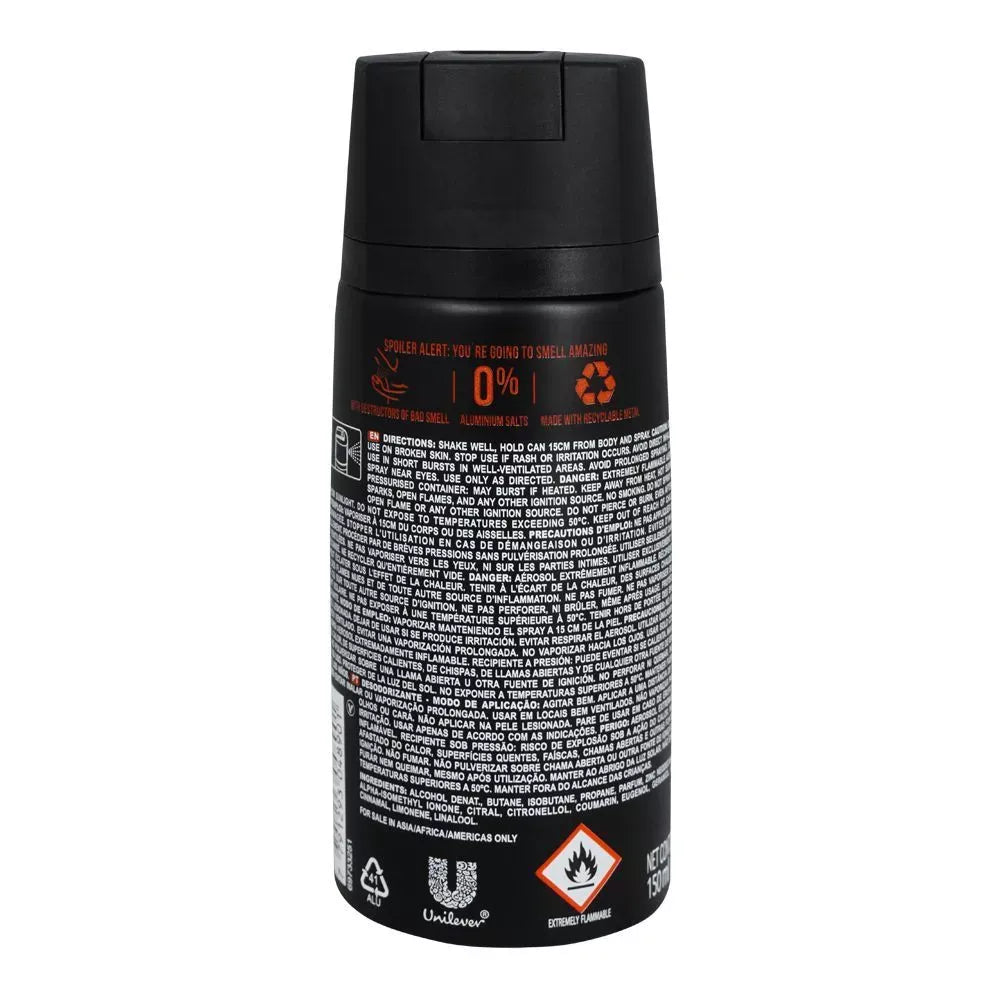 axe musk canella & ambar 48h non stop fresh deodorant body spray, for men, 150ml image2