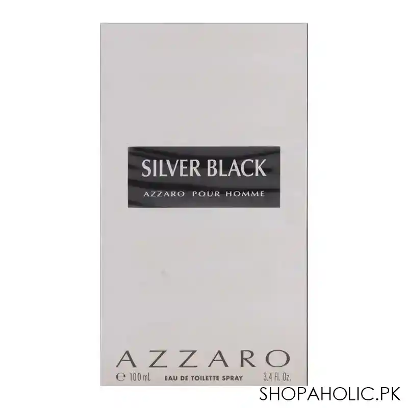 azzaro silver black pour homme eau de toilette 100ml image2