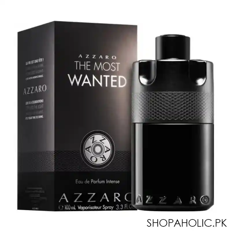 azzaro the most wanted intense eau de parfum, for men, 100ml main image