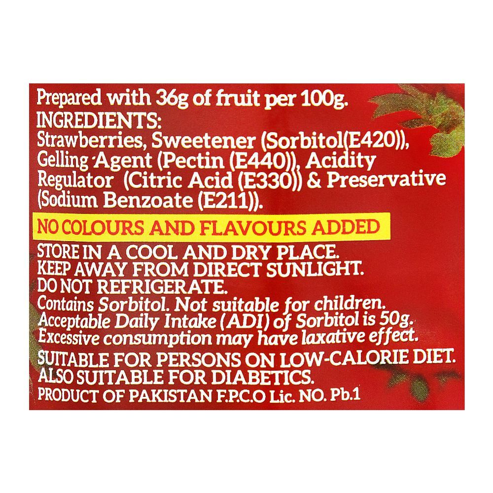 Mitchell's Strawberry Diet Jam, 300g - Image 4