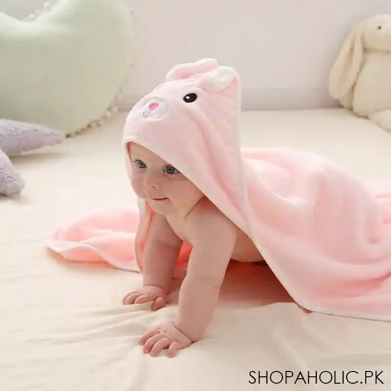 baby bathrobe flannel cloak image2