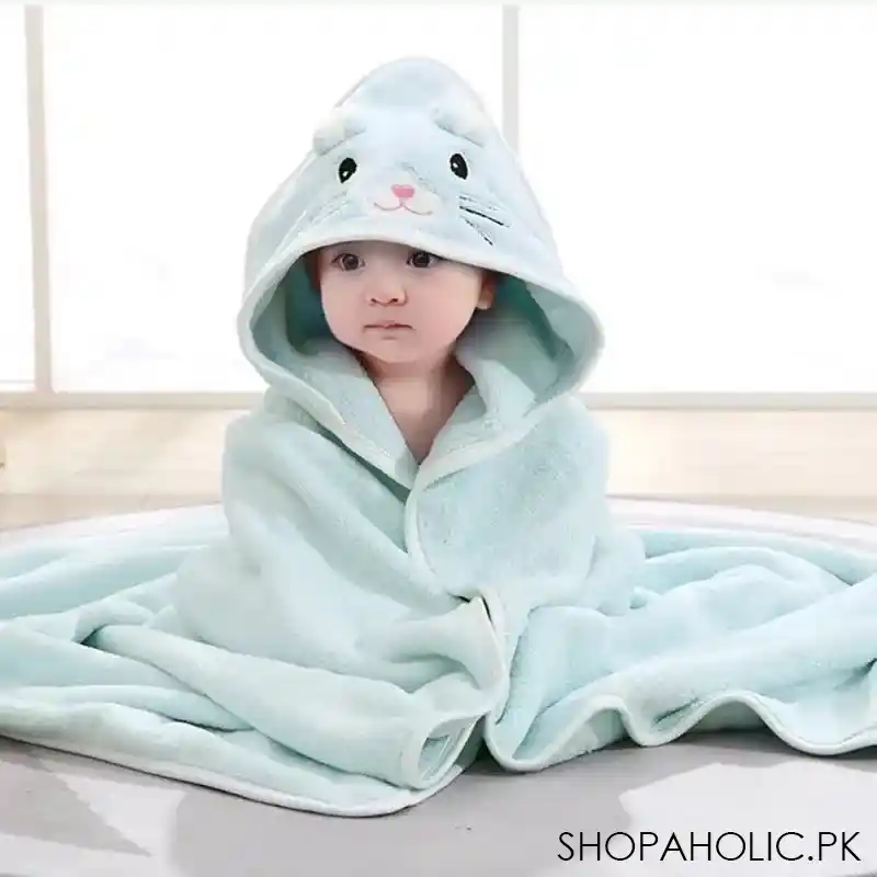 baby bathrobe flannel cloak image3