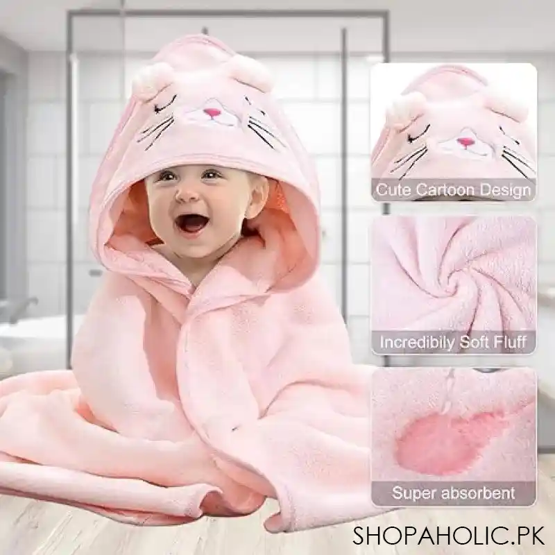 baby bathrobe flannel cloak image5