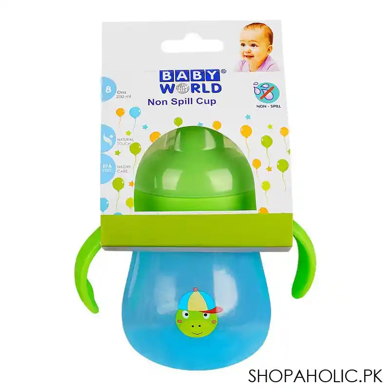 Baby World Non Spill Cup, 250ml, Green, BW4041 - Main Image