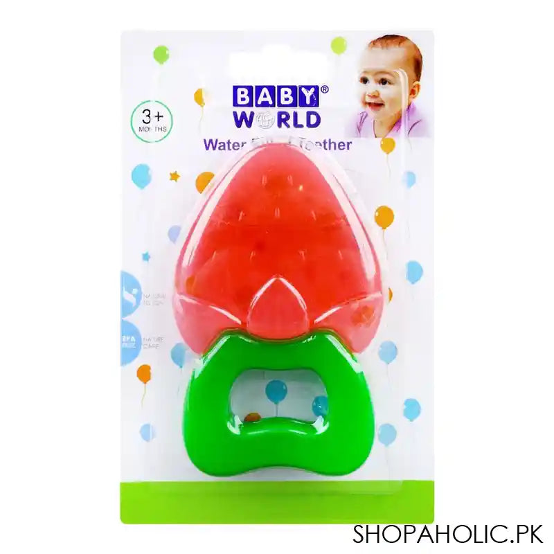 Baby World Water Billed Teether, For 3+ Months, Red, BW3004 - Main Image