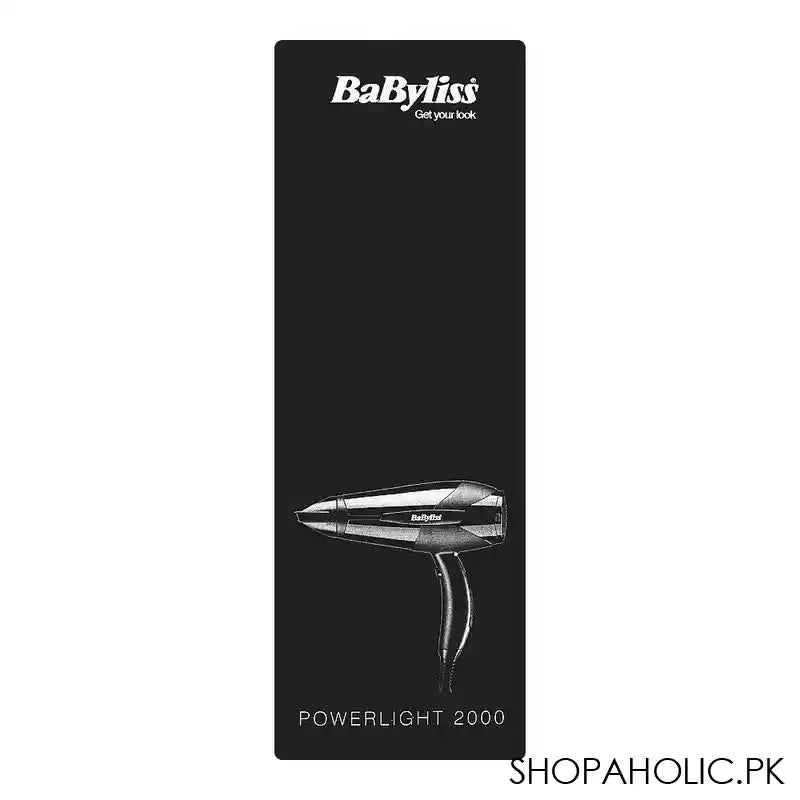 Babyliss 2000W Ceramic Technology Power Light Hair Dryer, 5571U - Image 2