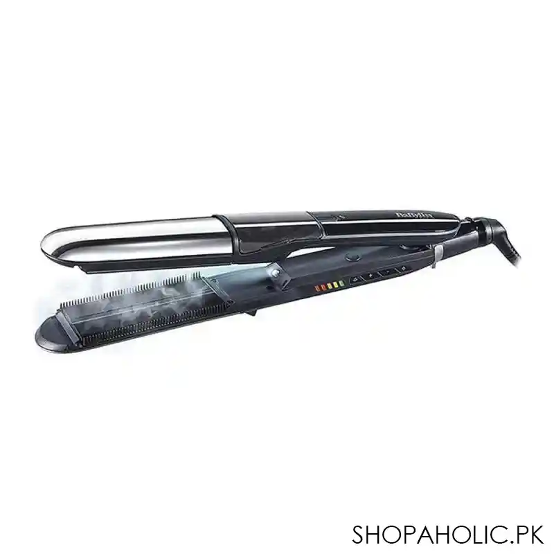 babyliss steam pure 2 in 1 straightening and curling, straightener & curler, st495sde main image