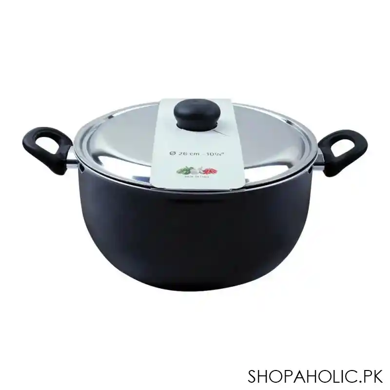 ballarini casserole non stick sauce pan with steel lid, 26cm, 10.5 inches image2