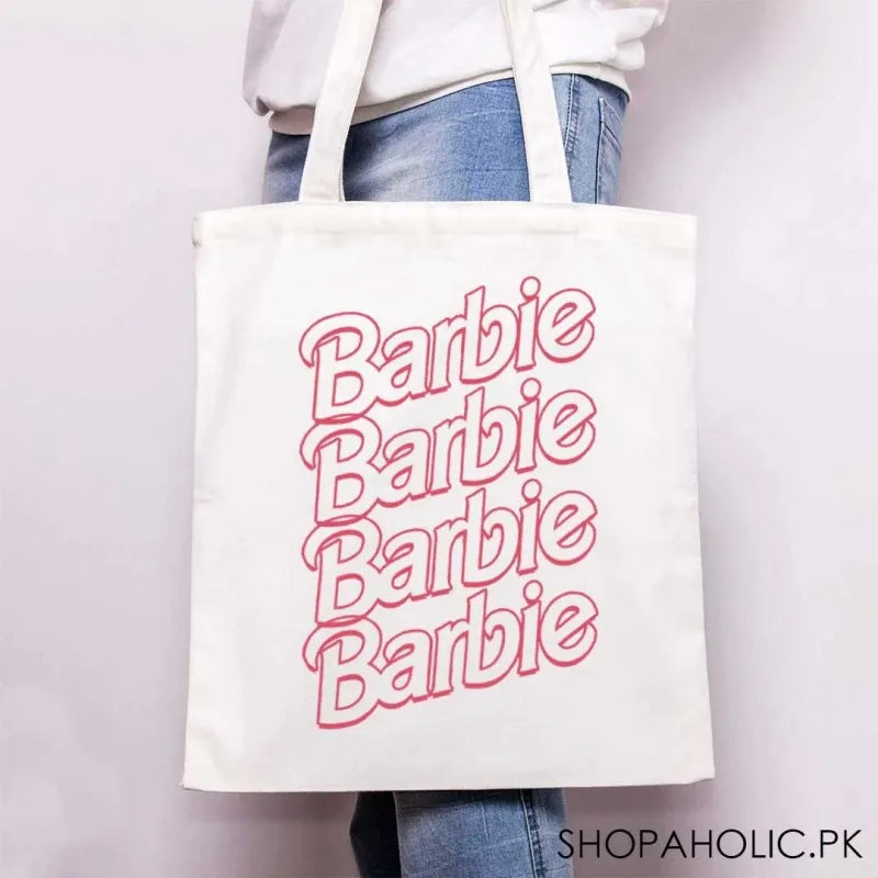 barbie heavy canvas tote bag main image