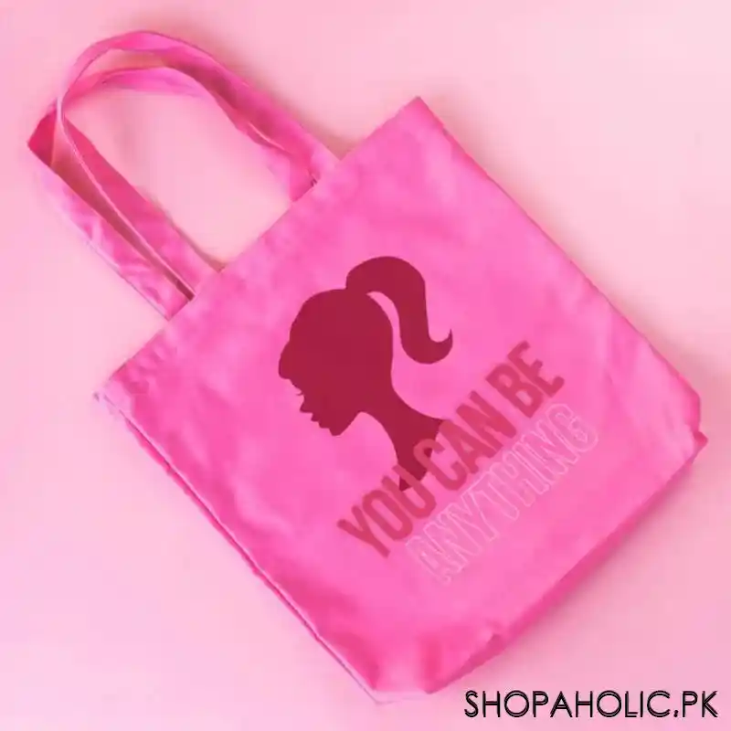 barbie heavy canvas tote bag (you can be anything) main image