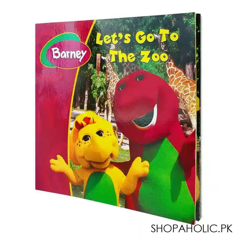 Barney Let's Go To The Zoo Book - Main Image