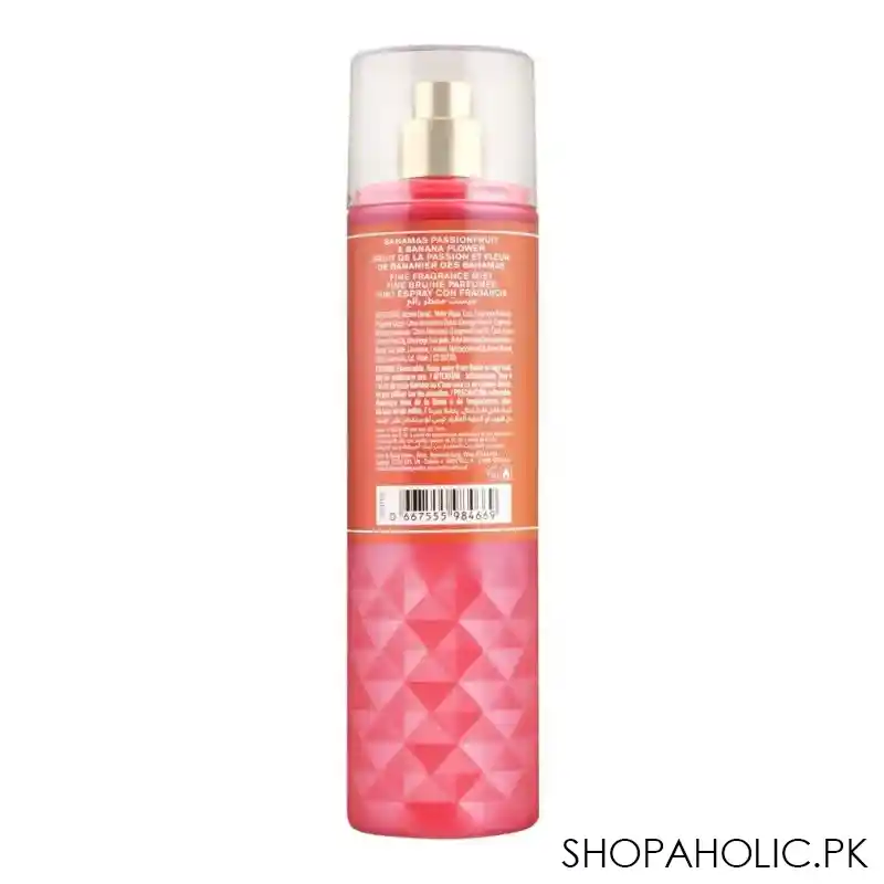 bath & body works bahamas passionfruit & banana flower fine fragrance mist, 236ml image2