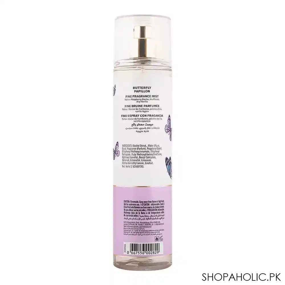 bath & body works butterfly fragrance mist, 236ml image2