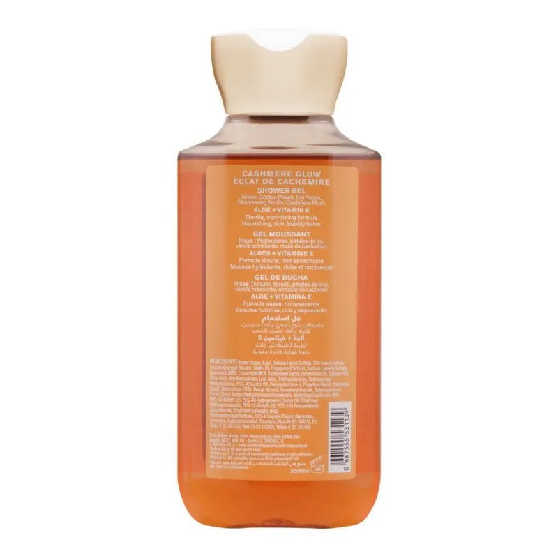 bath & body works cashmere glow aloe + vitamin e shower gel, 295ml image2