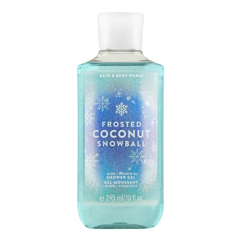 bath & body works frosted coconut snowball aloe + vitamin e shower gel, 295ml main image