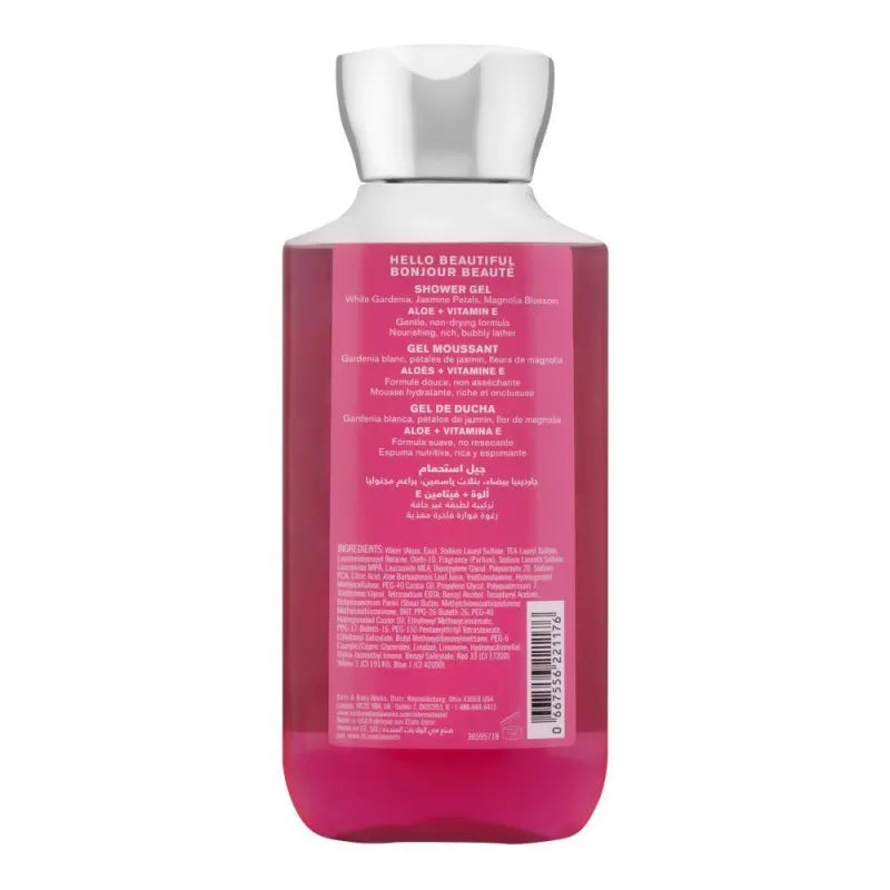 bath & body works hello beauty aloe + vitamin e shower gel, 295ml image2