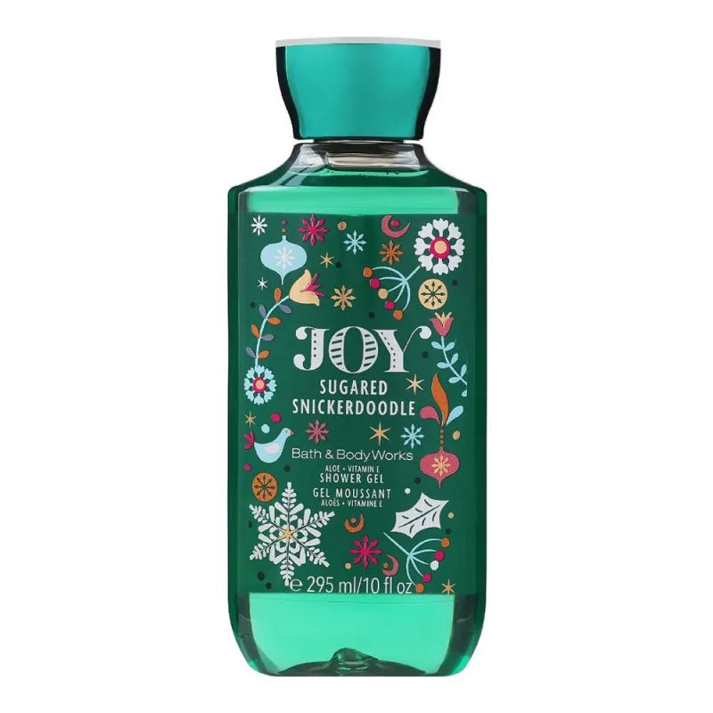 bath & body works joy sugared snicker doodle aloe + vitamin e shower gel, 295ml main image