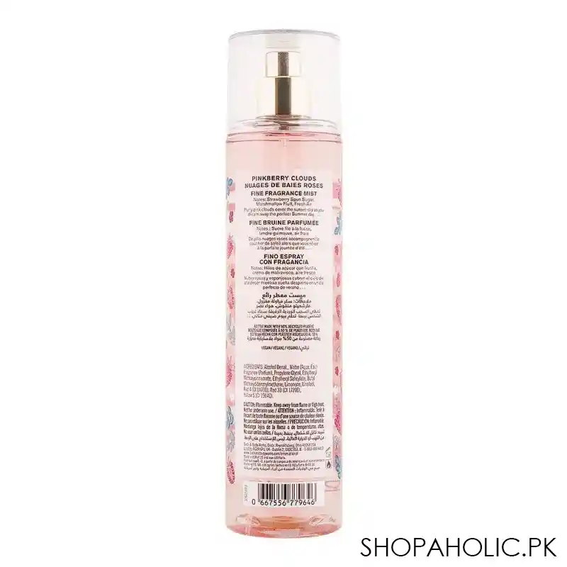 bath & body works pink berry clouds fragrance mist, 236ml image2