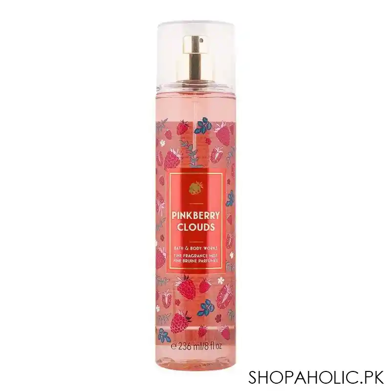 bath & body works pink berry clouds fragrance mist, 236ml main image