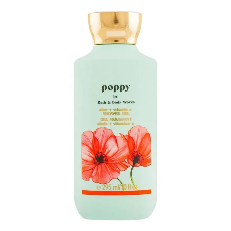 bath & body works poppy aloe + vitamin e shower gel, 295ml main image