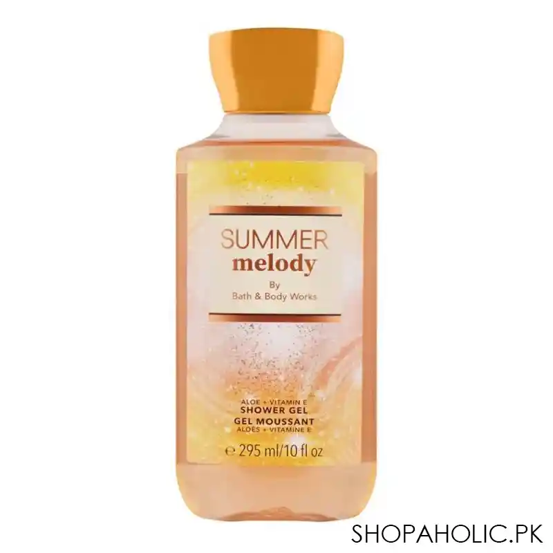 bath & body works summer melody aloe + vitamin e shower gel, 295ml main image