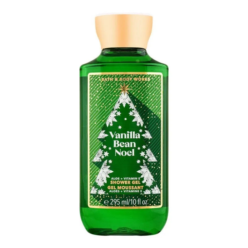 bath & body works vanilla bean noel aloe + vitamin e shower gel, 295ml main image