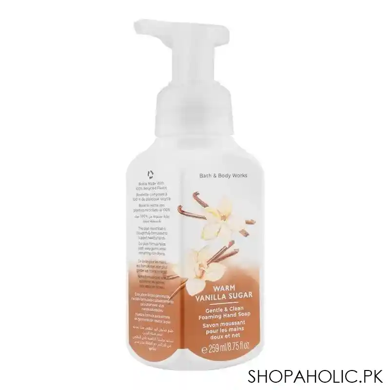 bath & body works warm vanilla sugar, gentle & clean foaming hand soap, 259ml main image