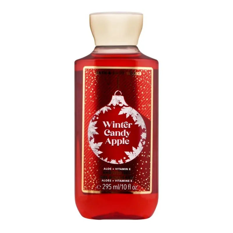 bath & body works winter candy apple aloe + vitamin e shower gel, 295ml main image