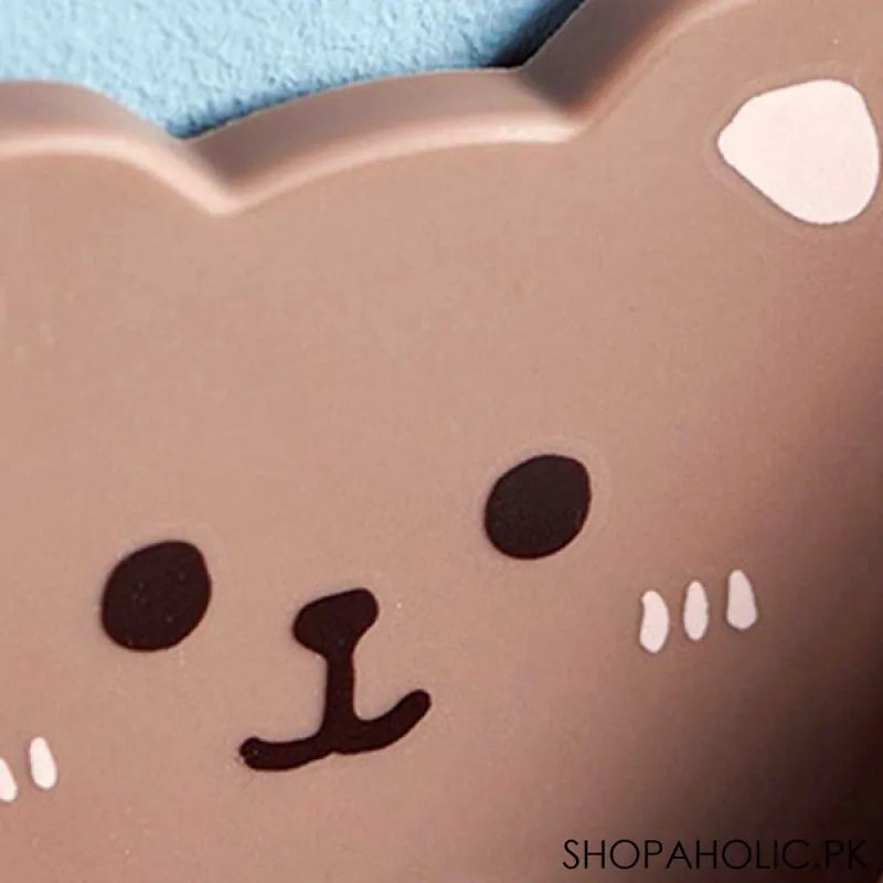 bear wall storage box for mobile phone plug, toothpaste and toothbrush holder image2