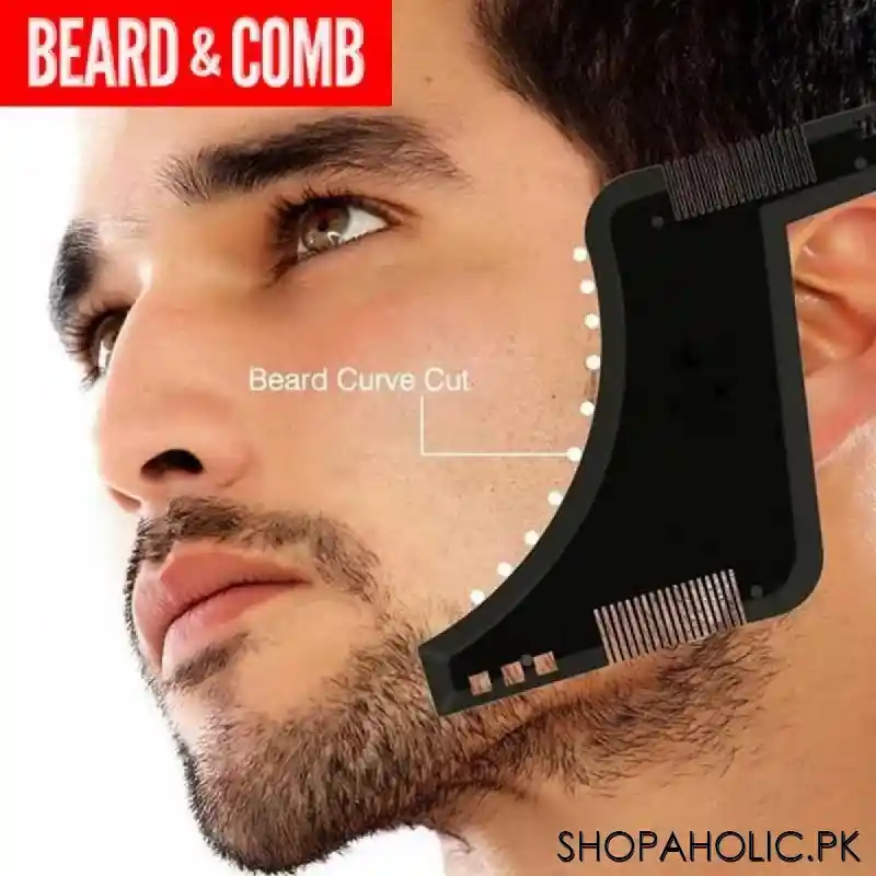 beard shaping styling template comb main image