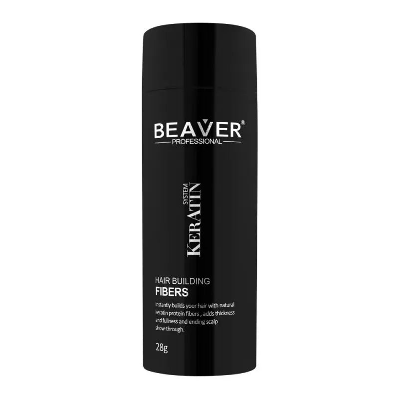 beaver keratin system hair building fibers, black, 28g main image