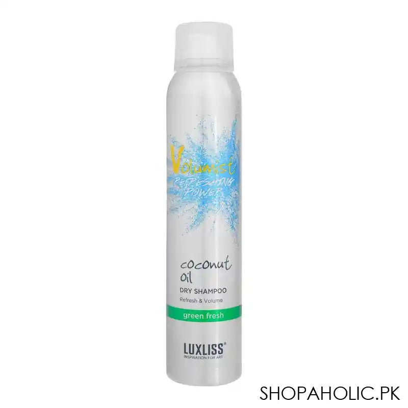 Beaver Luxliss Coconut Oil Green Fresh Refresh & Volume Dry Shampoo, 220ml - Main Image