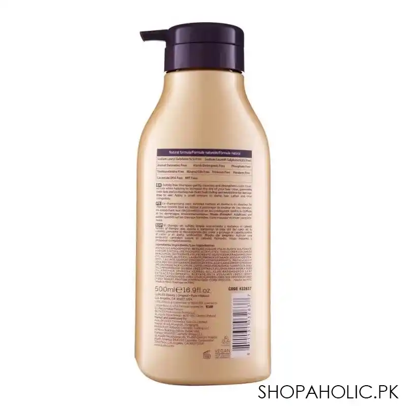 beaver luxliss miracle africa argan oil & marula brightening hair care shampoo, paraben & sulfate free, 500ml image2