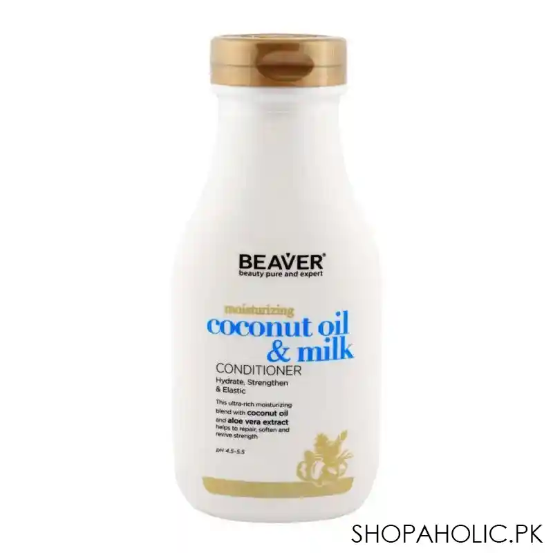 beaver professional moisturizing coconut oil & milk conditioner 350ml main image