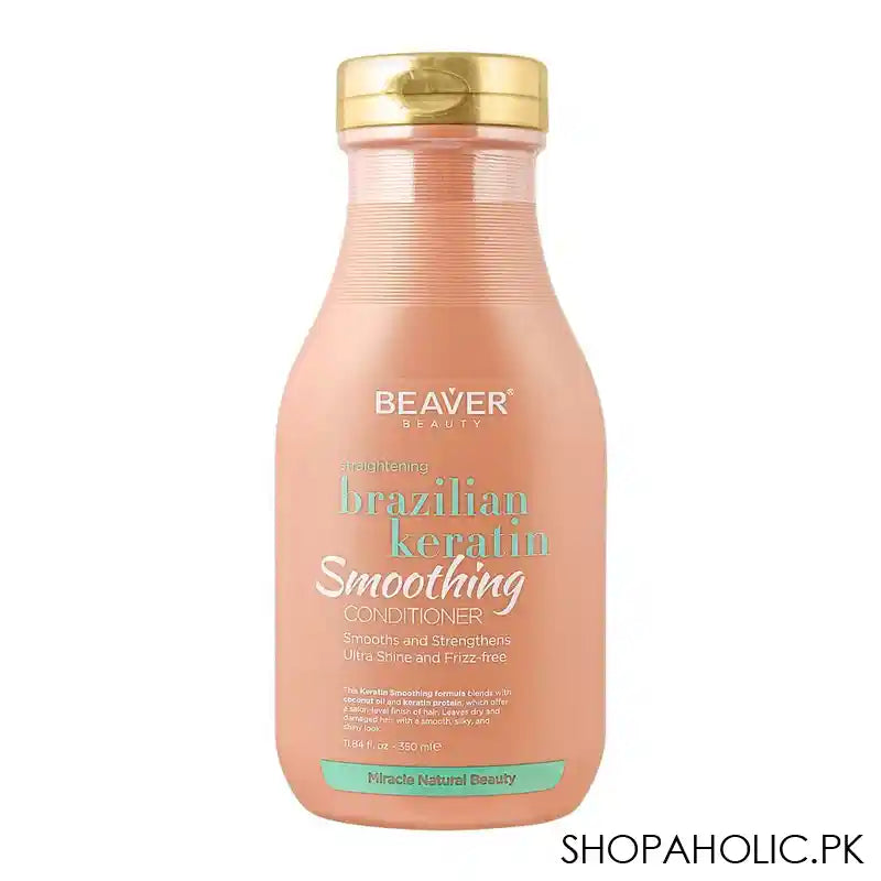 Beaver Straightening Brazilian Keratin Smoothing Conditioner, 350ml - Main Image