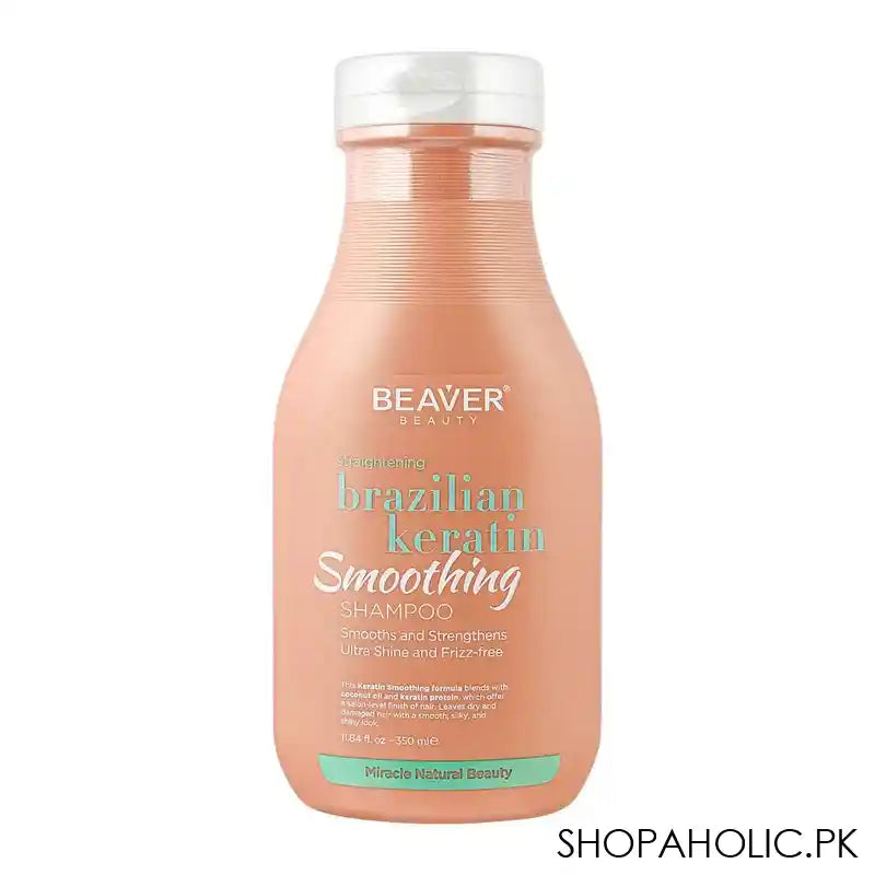 Beaver Straightening Brazilian Keratin Smoothing Shampoo, 350ml - Main Image