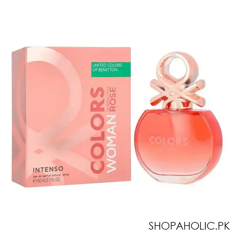 benetton united colors rose women intenso eau de parfum, 80ml main image