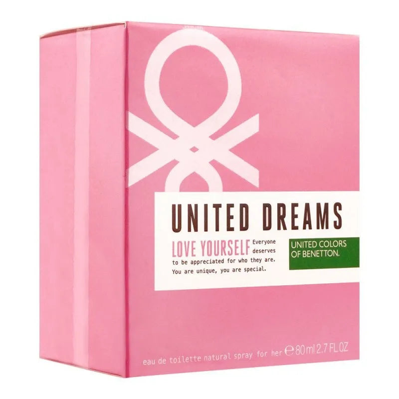 benetton united dreams love yourself for her eau de toilette, 80ml image2