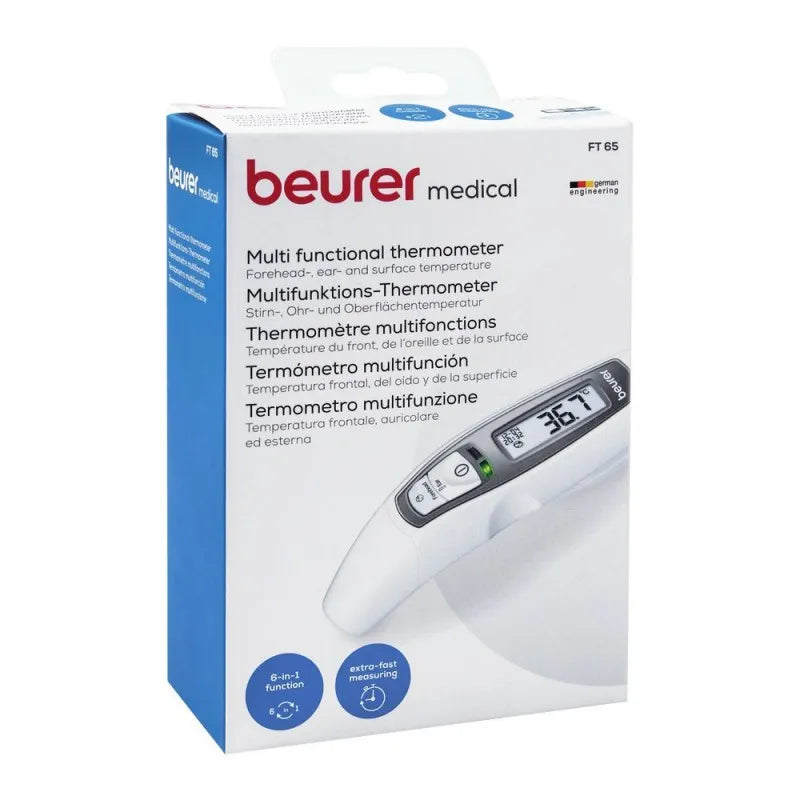 beurer 6 in 1 multi functional forehead/ear thermometer, ft 65 image4