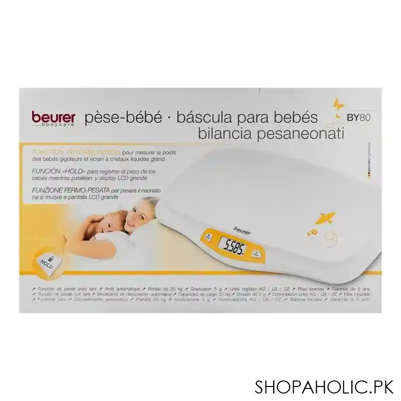 beurer baby scale with hold function, by 80 image3