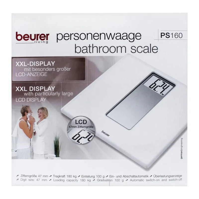 beurer bathroom scale, weight machine, ps 160 image2