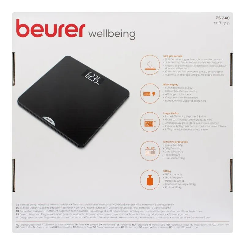 beurer bathroom weight machine scale, ps 240 image3