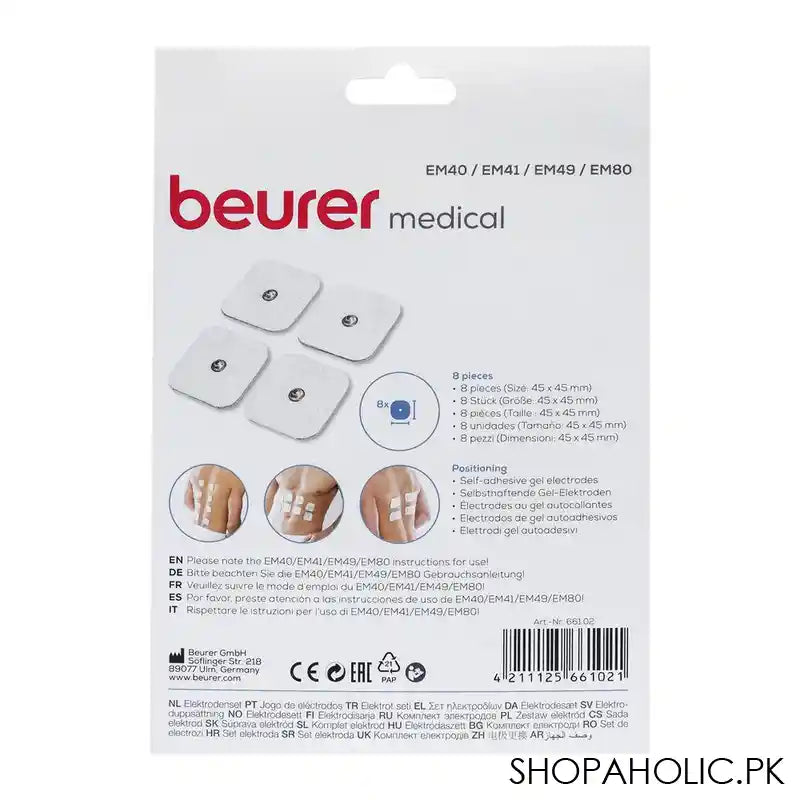 Beurer Electrode Set, 661.02, 8 Pieces - Image 5