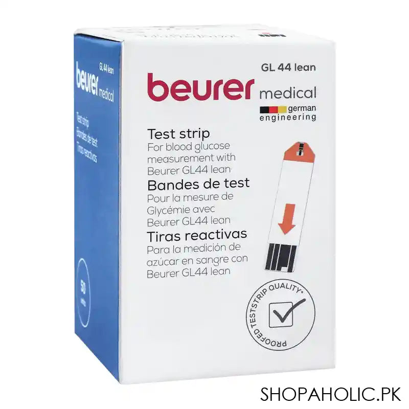 Beurer Glucose Test Strips, 50-Pack, For GL 44 Lean - Main Image