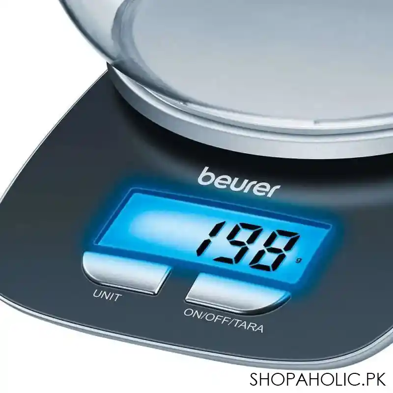 beurer kitchen scale, with bowl and illuminated display, ks 25 image2