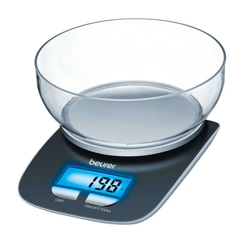 beurer kitchen scale, with bowl and illuminated display, ks 25 main image