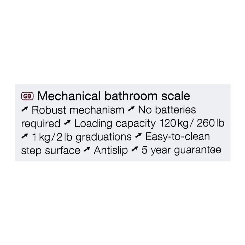 beurer mechanical bathroom scale, weight machine, ms 01 image3