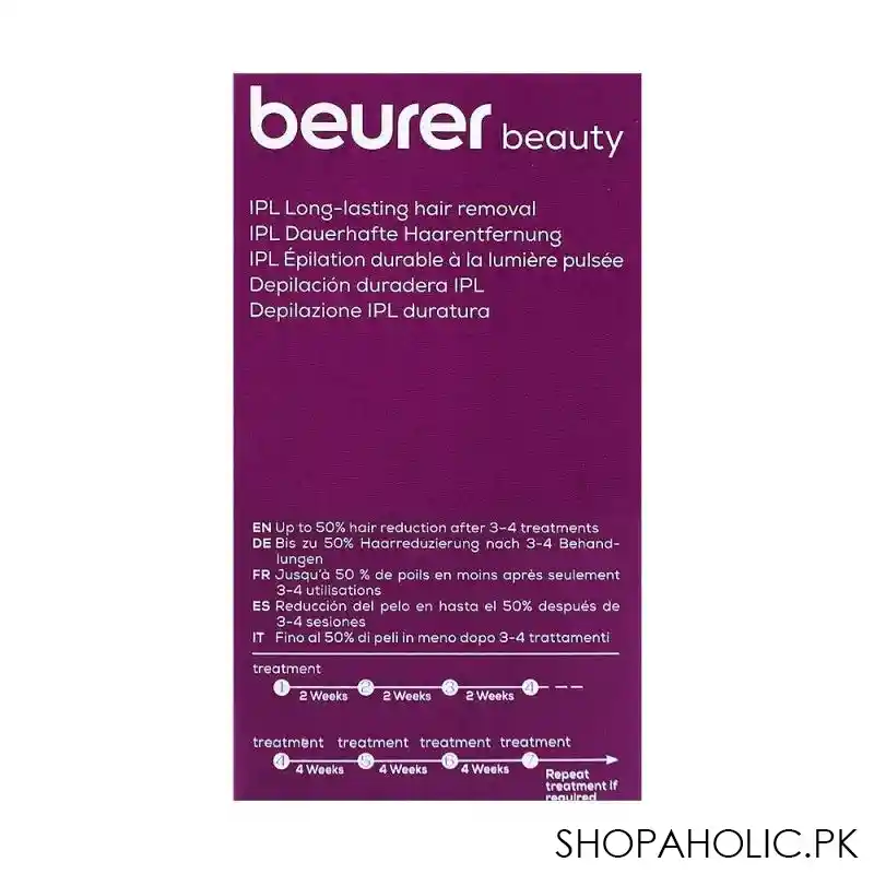 beurer pure skin pro ipl long lasting hair removal, ipl 5500 image4