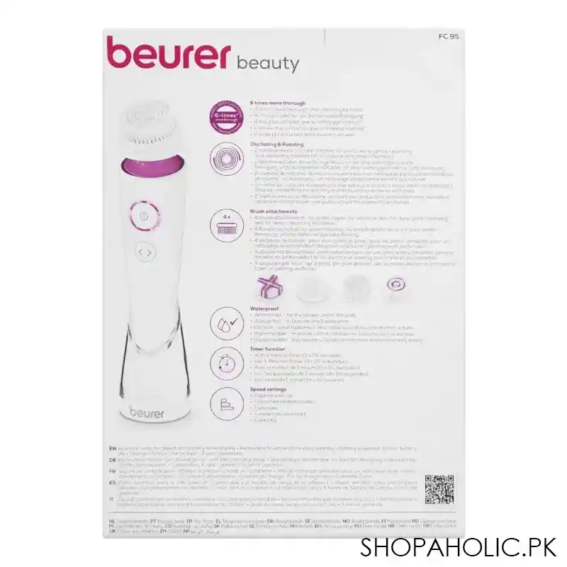 beurer pureo deep cleansing facial brush, fc95 image3