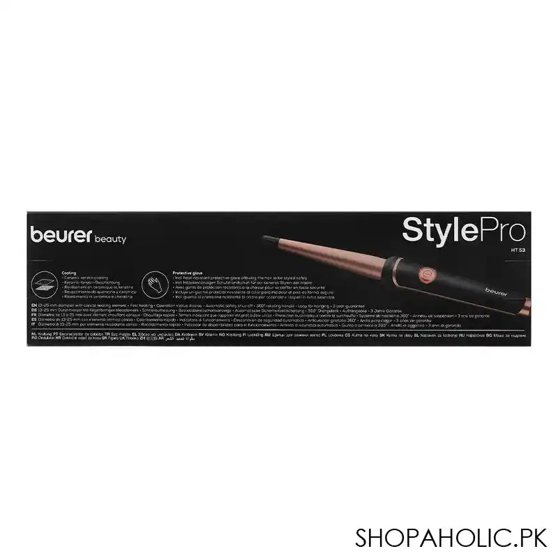 Beurer Style Pro Curling Tongs, Hair Curler, HT53 - Image 2